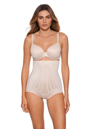 Miraclesuit Lycra Fit Sense Hi Waist Brief Nude 2565