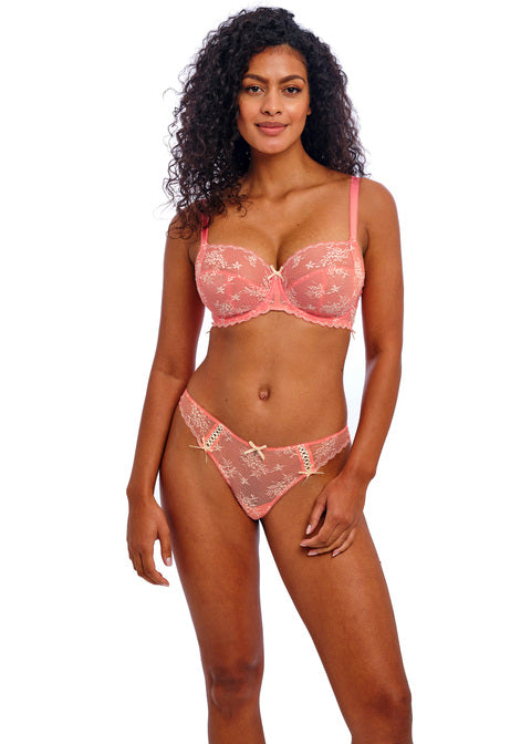 Freya Offbeat Decadence Uw Side Support Bra Sunset Coral