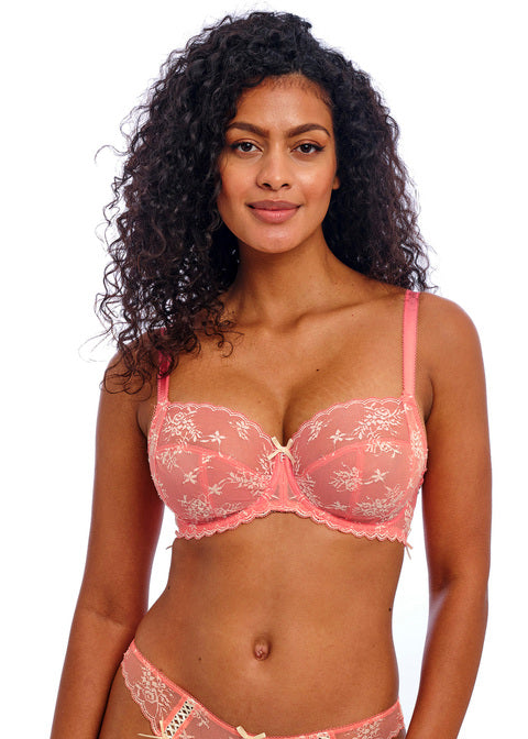 Freya Offbeat Decadence Uw Side Support Bra Sunset Coral