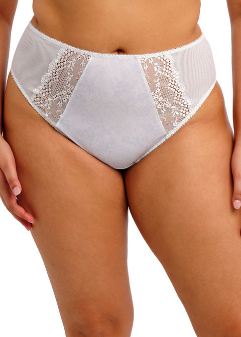 Elomi Lucie High Leg Brief White