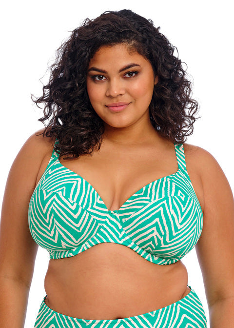 Elomi Fiji Falls Uw Plunge Bikini Top Marine