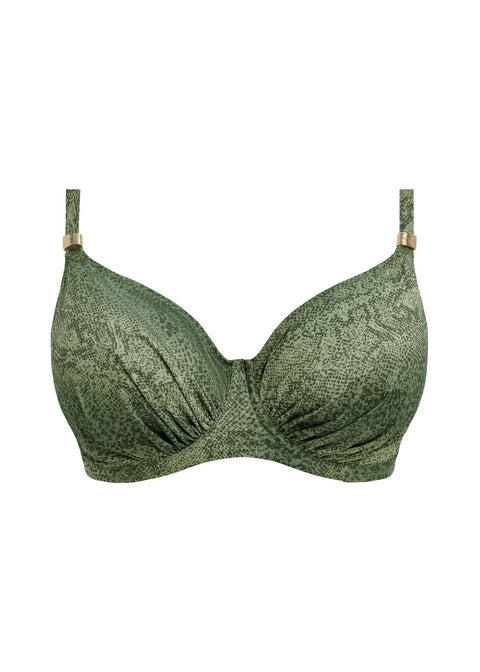 Fantasie Maya Bay Uw Gathered Full Cup Bikini Top Peridot
