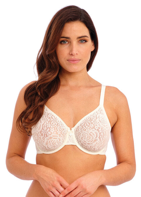 Wacoal Halo Lace Moulded Underwire Bra Ivory