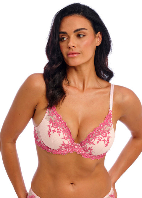 Embrace Lace Ballet Slipper/chateau Rose Plunge Underwire Bra