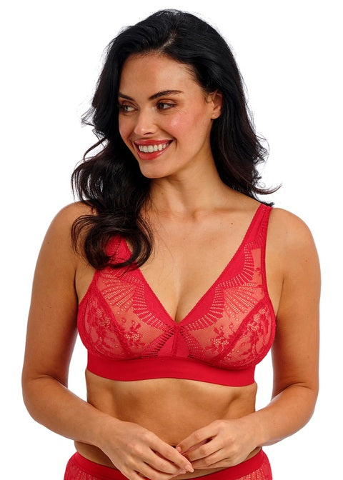 Wacoal Sensu Lace Non Wired Bralette Salsa