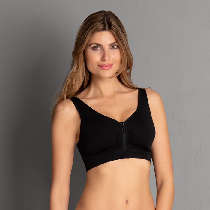 Anita Lynn Mastectomy Front Closure Bra Black