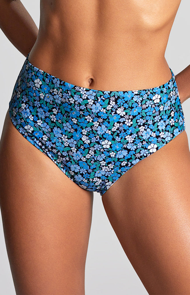 Panache Kara High Waist Bikini Bottoms Posy Print