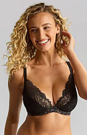 Panache Cherie Demi Bra Black Animal