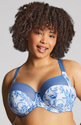 Sculptresse Bliss Full Cup Bra Blue Floral