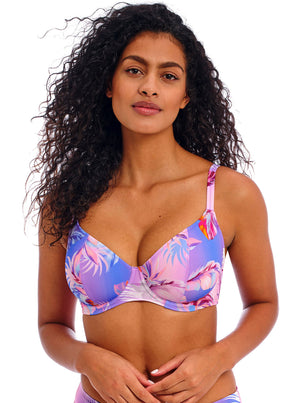 Freya Miami Sunset Uw Plunge Bikini Top Cassis