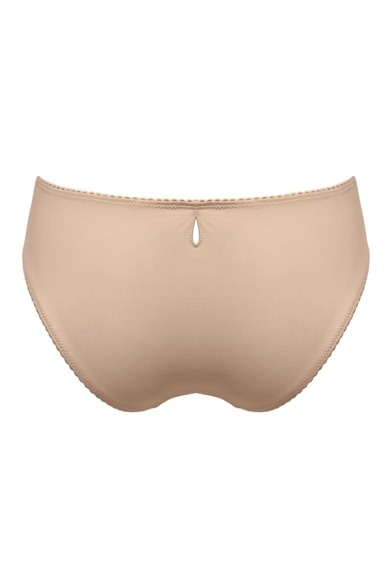 Pour Moi Sofia Embroidered Lace Bikini Brief Latte