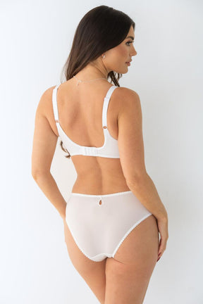 Pour Moi Sofia Embroidered Lace Bikini Brief White