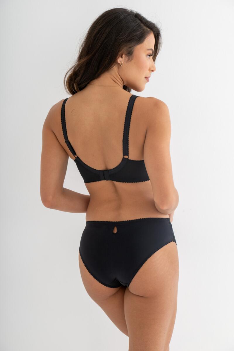 Pour Moi Sofia Embroidered Lace Bikini Brief Black