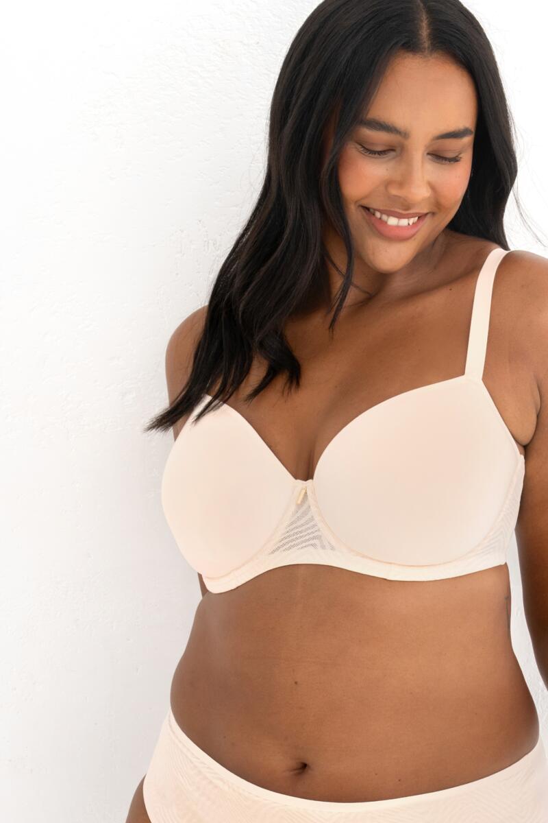 Pour Moi Charmed Lightly Padded Spacer T-Shirt Bra Pearl