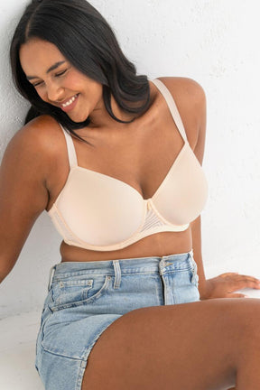 Pour Moi Charmed Lightly Padded Spacer T-Shirt Bra Pearl