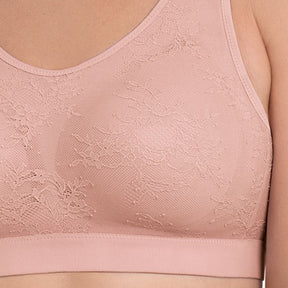 Anita Essential Lace Mastectomy Bralette Rosewood