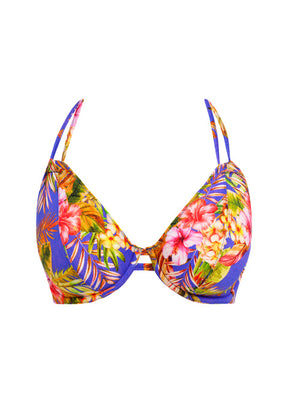 Freya Tiger Valley Uw Halter Bikini Top Ultramarine