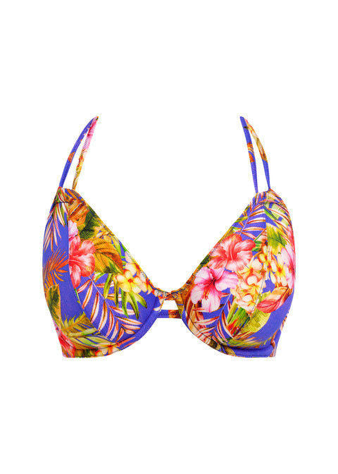 Freya Tiger Valley Uw Halter Bikini Top Ultramarine