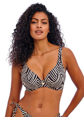 Freya Fiji Falls Uw High Apex Bikini Top Black