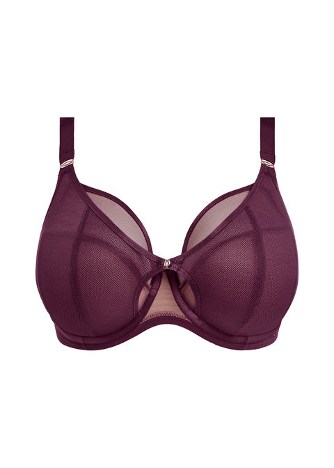 Elomi Kintai Uw Plunge Bra Blackberry