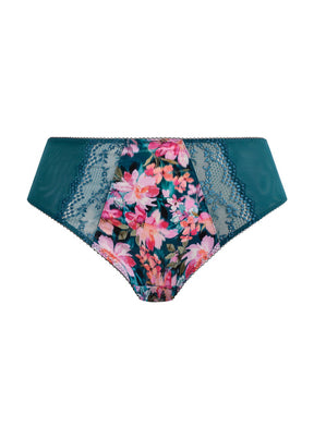 Elomi Lucie High Leg Brief Teal Floral