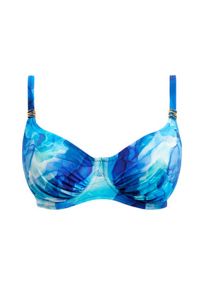 Fantasie Saunton Sands Uw Gathered Full Cup Bikini Top Dazzling Blue
