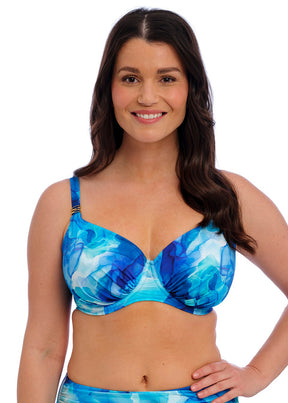 Fantasie Saunton Sands Uw Gathered Full Cup Bikini Top Dazzling Blue