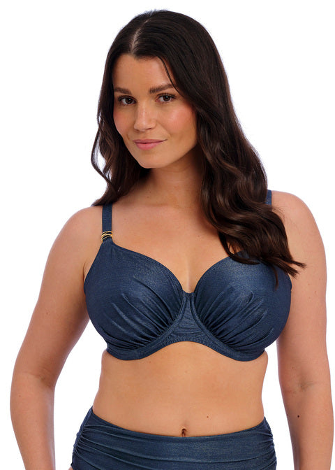Fantasie Paros Coast Uw Gathered Full Cup Bikini Top Midnight Sparkle