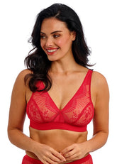 Wacoal Sensu Lace Non Wired Bralette Salsa