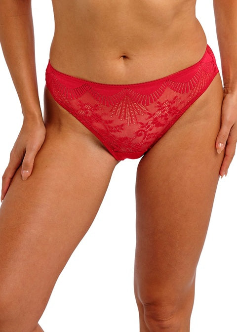 Wacoal Sensu Lace Midi Brief Salsa