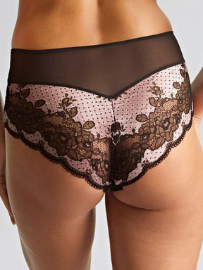 Panache Clara Deep Brief Black/Pink