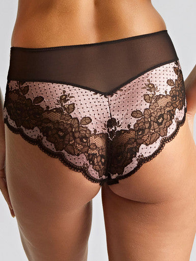 Panache Clara Deep Brief Black/Pink
