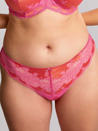 Panache Clara Thong Pink Papaya