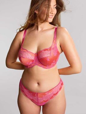 Panache Clara Thong Pink Papaya