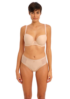 Freya Tailored Uw Moulded Plunge T-shirt Bra Natural Beige