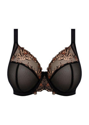 Elomi Teagan Uw Plunge Bra Black / Almond