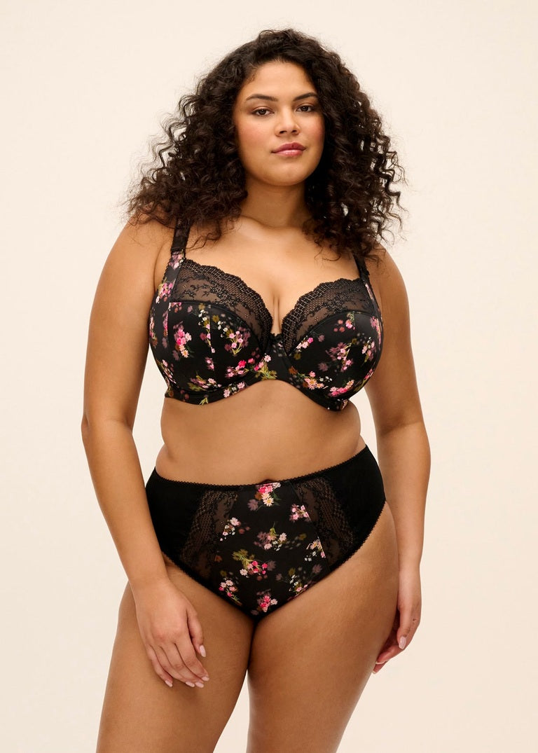Elomi Lucie High Leg Brief Fleur