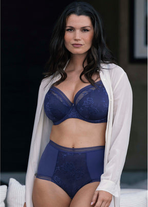 Fantasie Fusion Lace Uw Full Cup Side Support Bra French Navy