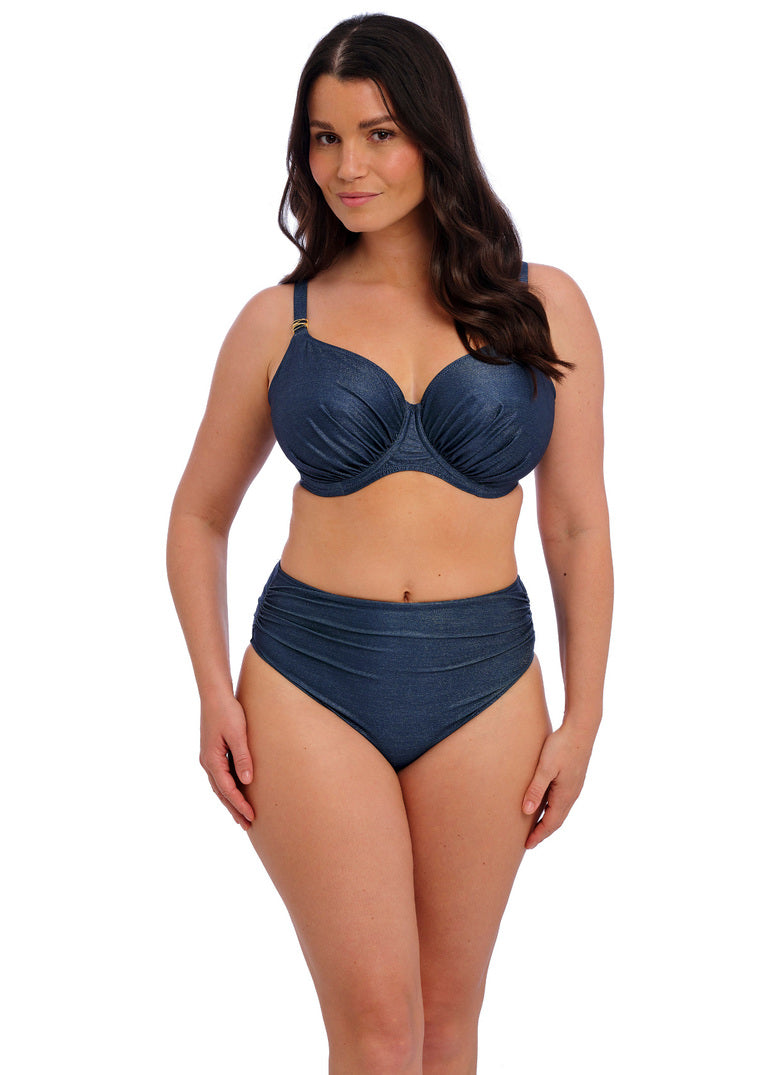 Fantasie Paros Coast Uw Gathered Full Cup Bikini Top Midnight Sparkle