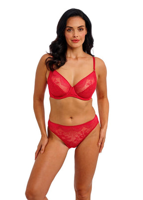 Wacoal Sensu Lace Midi Brief Salsa