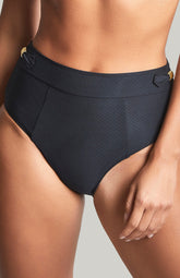 Panache Marianna High Waist Bikini Bottoms Black