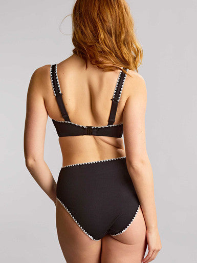 Panache Jennifer High Waist Bikini Brief Aurora Black/White