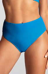 Panache Jennifer High Waist Bikini Bottoms Aurora Blue