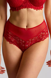 Panache Allure Deep Brief True Red
